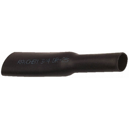 TE Connectivity Heat Shrink Tubing, Black 19mm Sleeve Dia. x 30m Length 8.40 Ratio, DR-25 Series