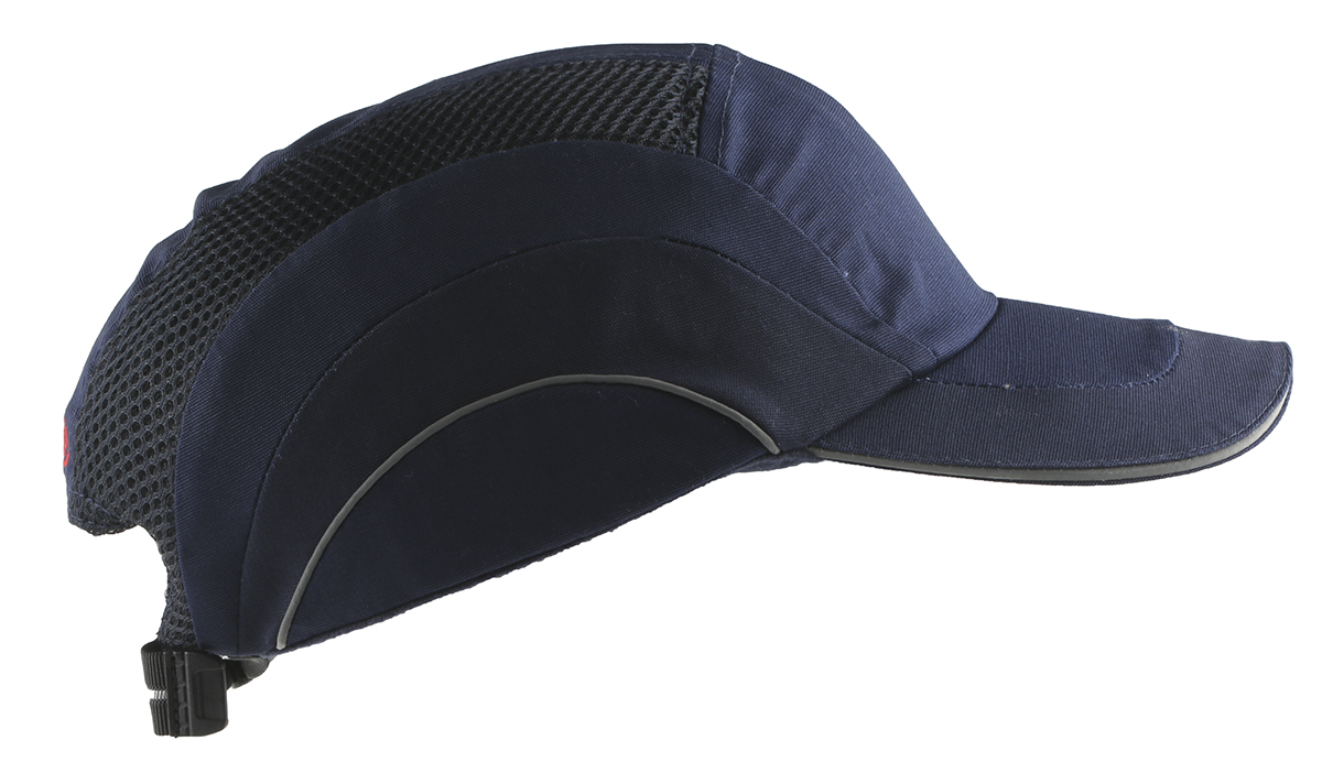 JSP Dark Blue Standard Peak Safety Cap, HDPE Protective Material