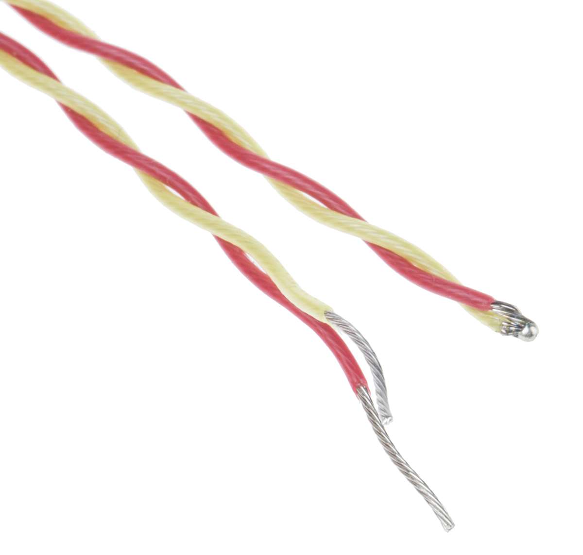 RS PRO Type K Exposed Junction Thermocouple 10m Length, 7/0.2mm Diameter → +250°C