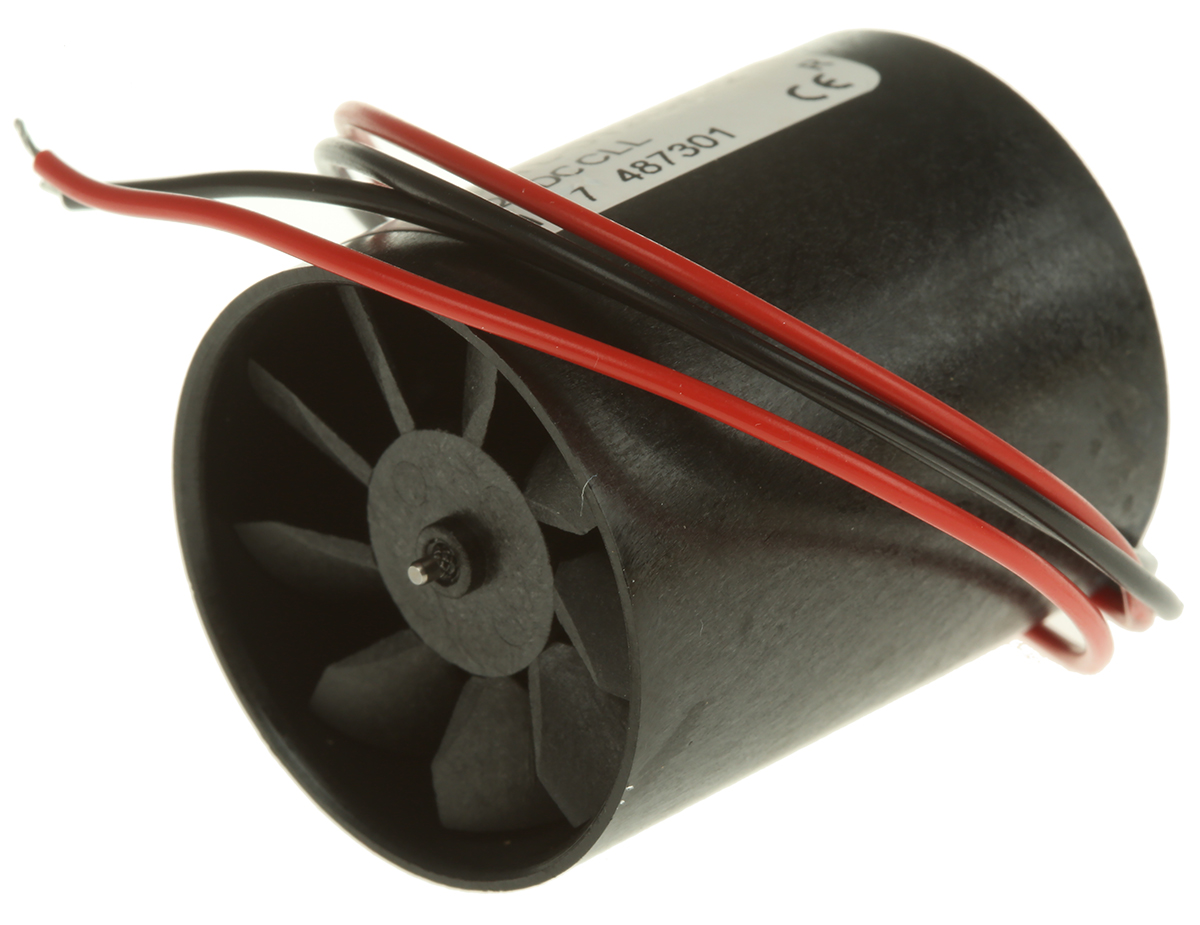 Micronel D300L Series Axial Fan, 12 V dc, DC Operation, 8.76m³/h, 580mW, 60mA Max, 30 x 36mm