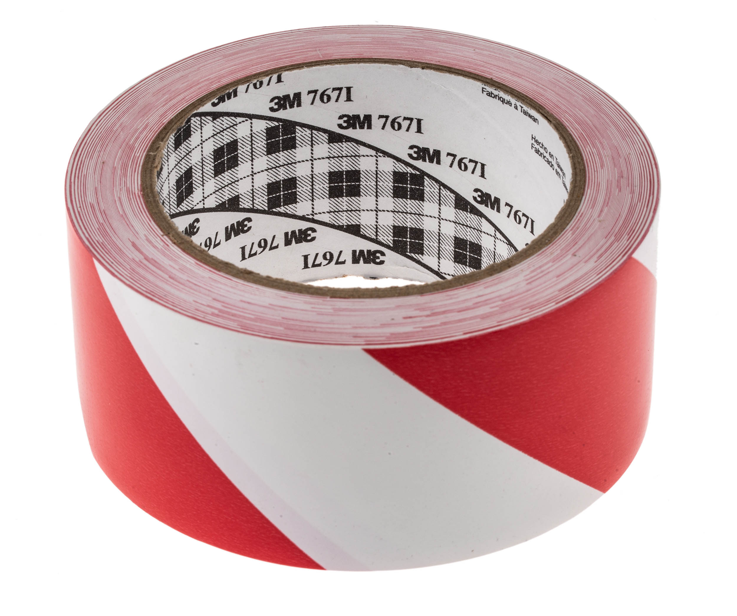3M 767i Red, White PVC 33m Lane Marking Tape, 0.13mm Thickness