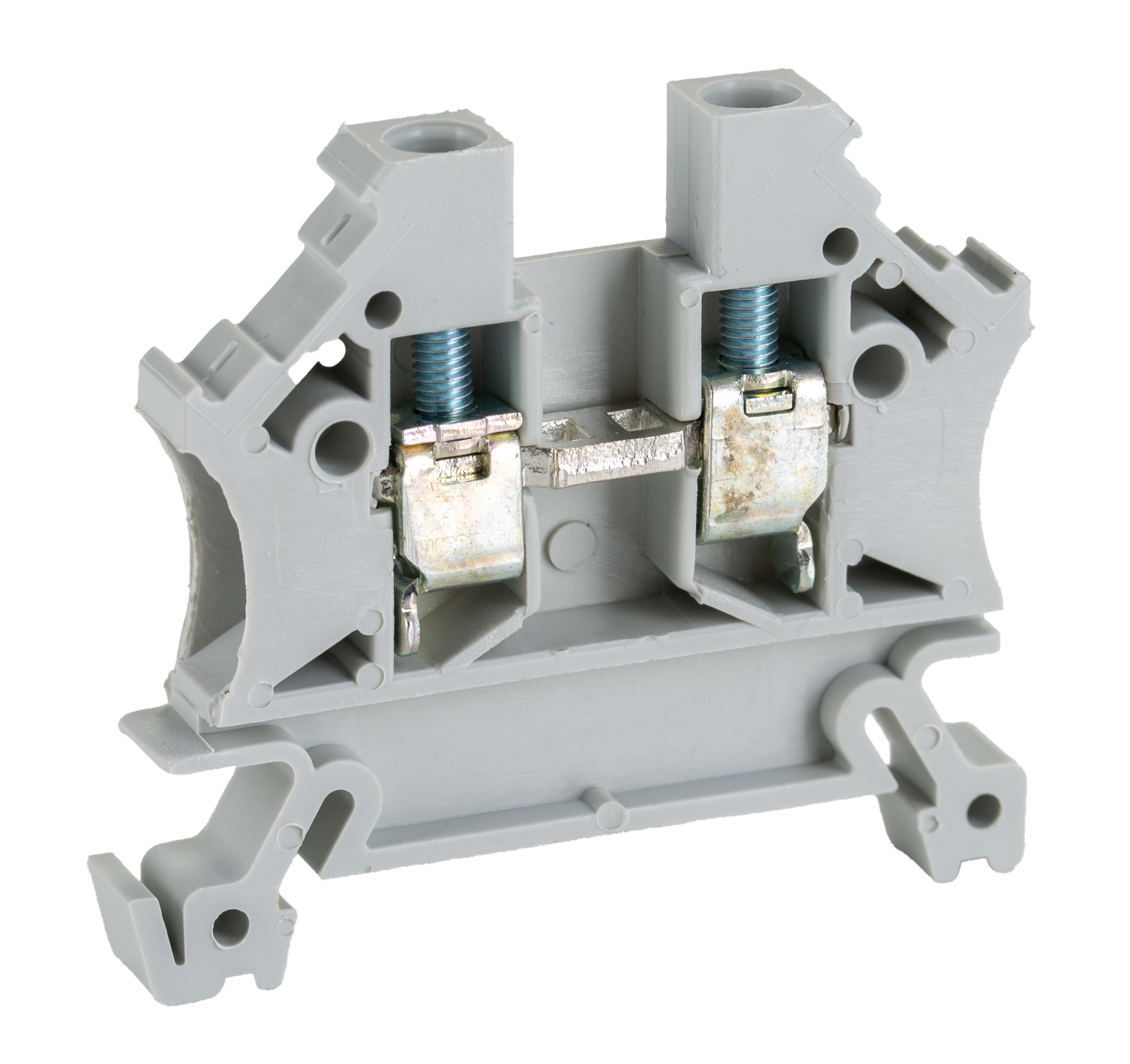 RS PRO Grey, Single-Level, Cage Clamp Termination