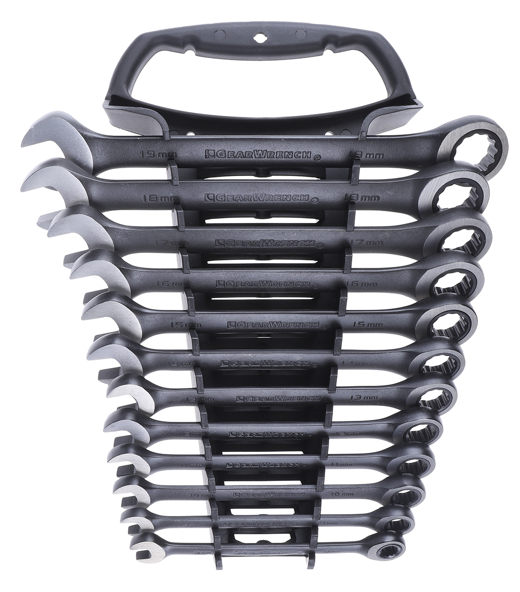 GearWrench 12-Piece Spanner Set, 8 → 19 mm