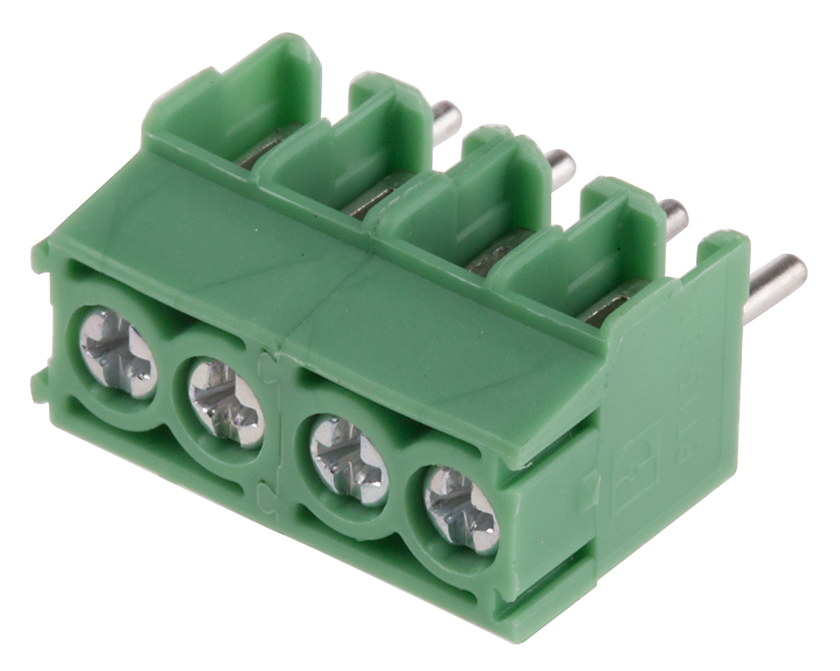 Phoenix Contact COMBICON COMPACT PT Series PCB Terminal Block, 3.5mm Pitch, Through Hole Mount, Solder Termination