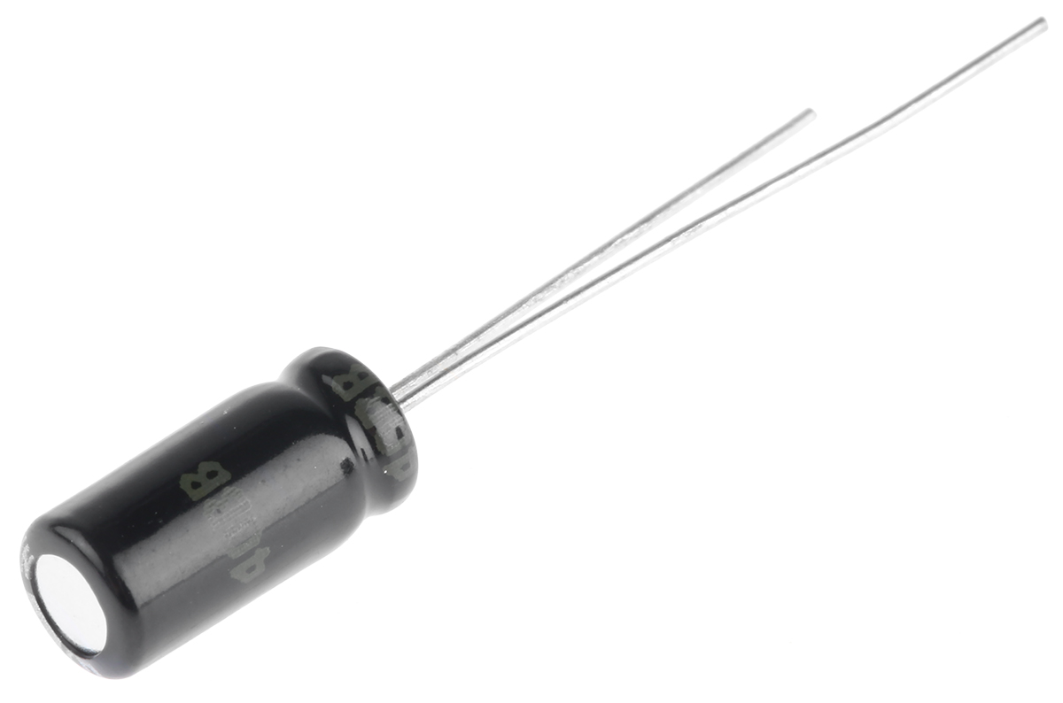 Panasonic 47μF Aluminium Electrolytic Aluminium Electrolytic Capacitor 25V dc, Radial, Through Hole - ECA1EHG470