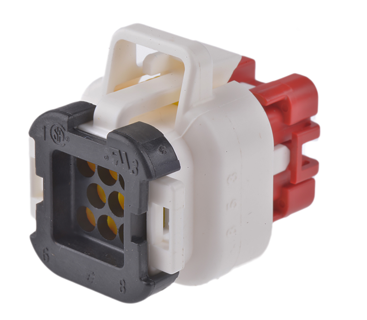 TE Connectivity, AMPSEAL Automotive Connector Plug Natural Cable Mount 8 Way 776286-2