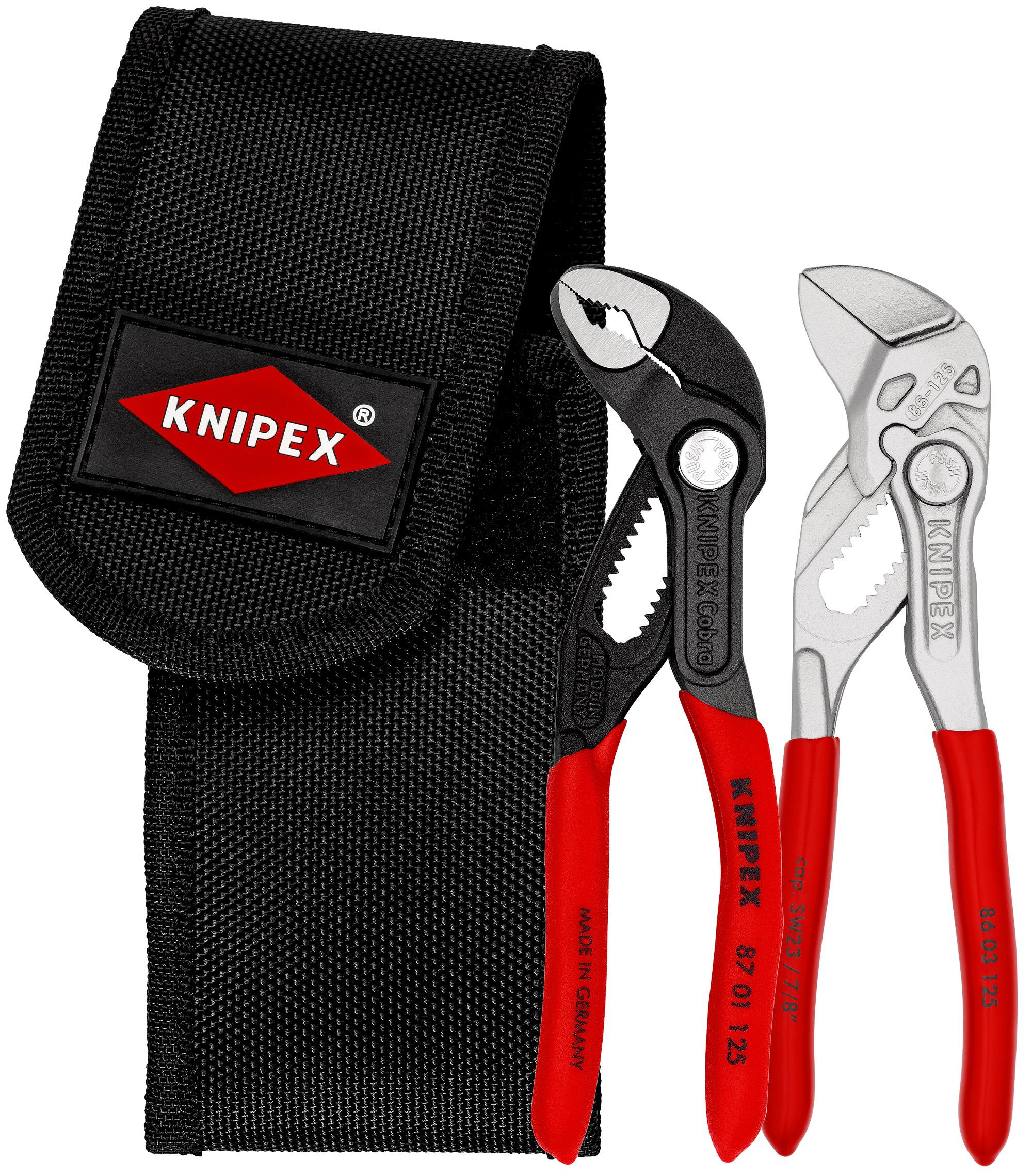 Knipex 2-Piece Plier Set, Straight Tip, 153 mm Overall
