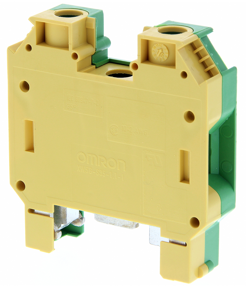 Omron XW5GS35111 XW5G Series Grey, 35mm², Single-Level, Screw Termination