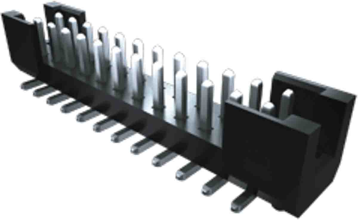 Samtec TSH Series Horizontal Surface PCB Header, 10 Contact(s), 2 mm Pitch, 2 Row, Shrouded