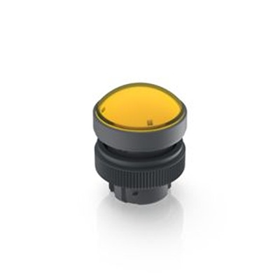 RAFI RAFIX 22 QR Series Yellow Indicator, 22.3mm Mounting Hole Size, Threaded Ring Termination, IP65