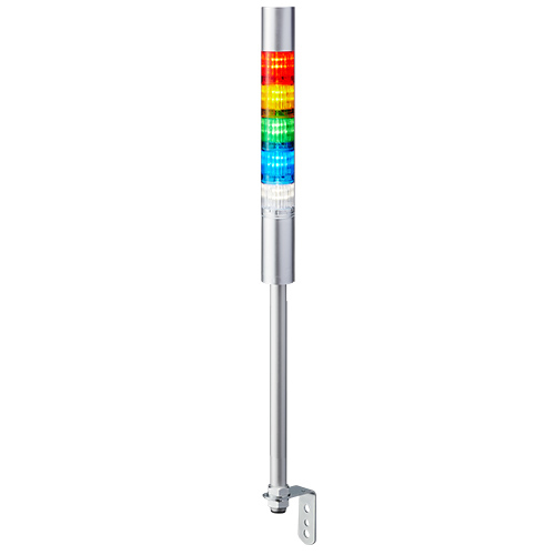 Patlite LR4 Series Coloured Signal Tower, 4 Lights, 24 V dc, Direct Mount