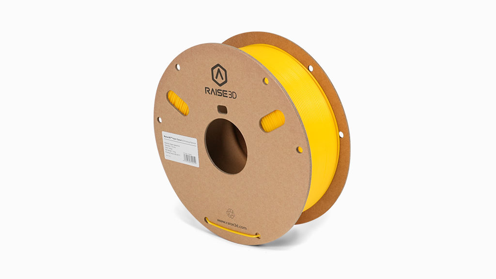 Raise3D 1.75mm Yellow PLA High Speed 3D Printer Filament, 1kg