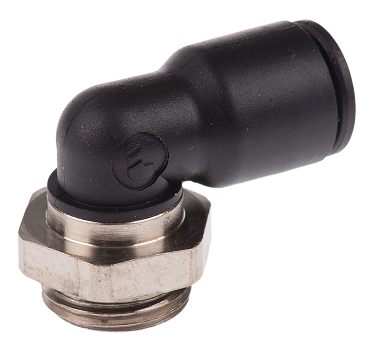 Legris LF3000 Series Elbow Threaded Adaptor, G 3/8 Male to Push In 10 mm, Threaded-to-Tube Connection Style