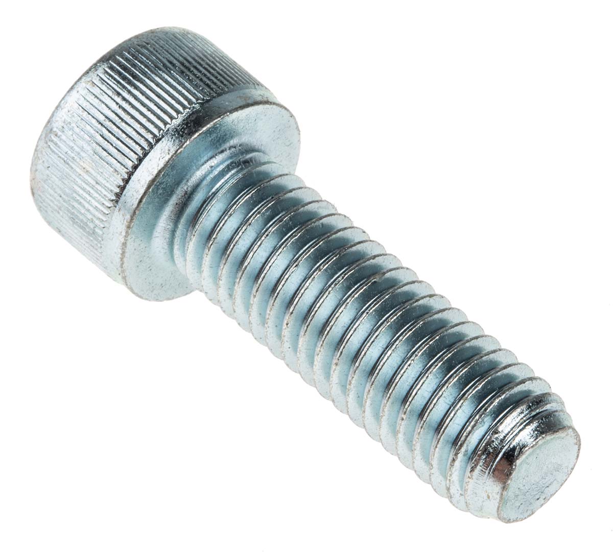 RS PRO Bright Zinc Plated Steel Hex Socket Cap Screw, DIN 912, M10 x 30mm