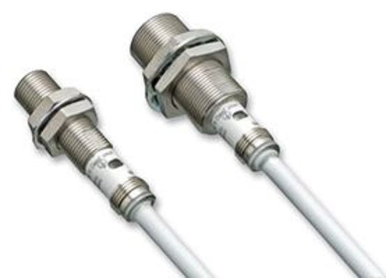 Omron Inductive Threaded Barrel Proximity Sensor, M12, 2 mm Detection, 2-Wire NO, 12 → 24 V dc