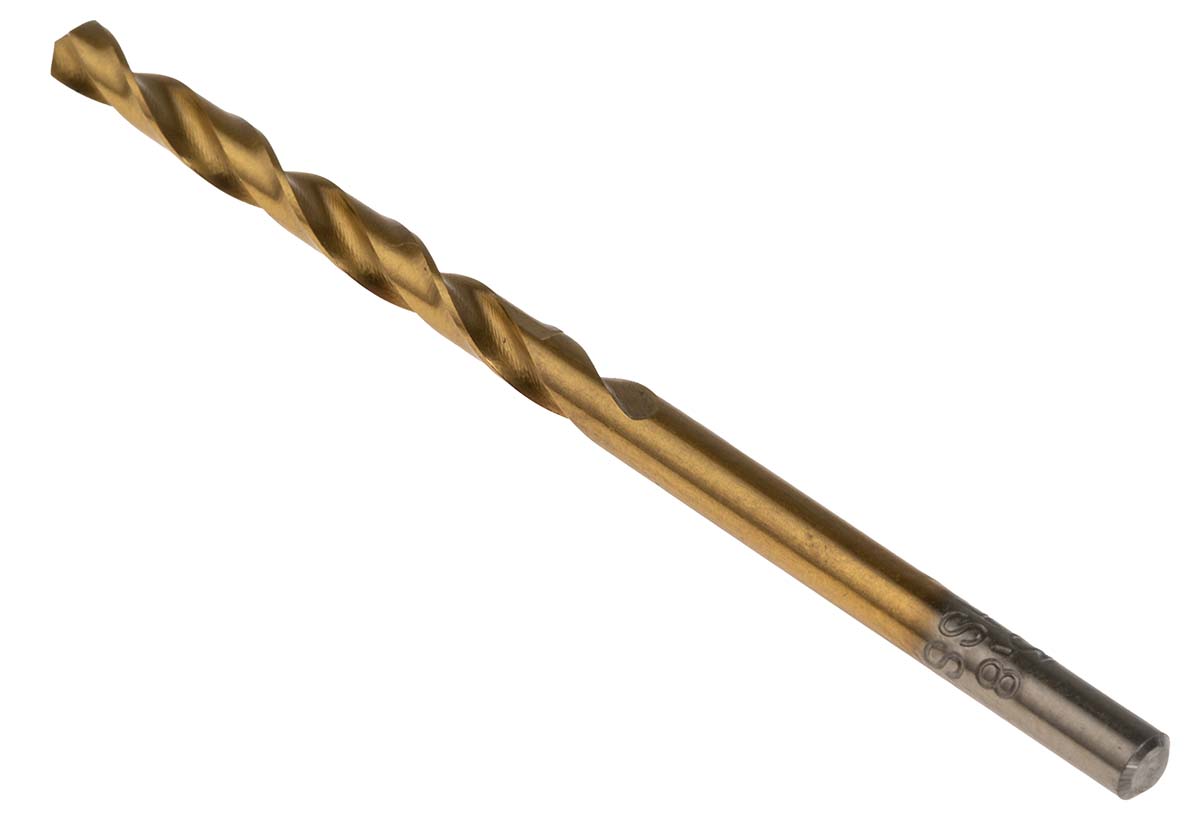 RS PRO HSS Twist Drill Bit, 3.8mm Diameter, 75mm Overall