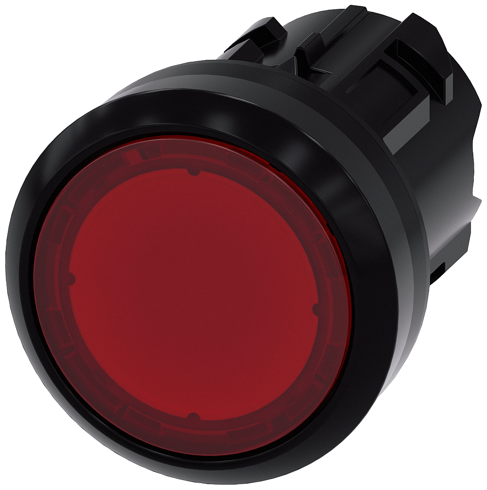 Siemens Red Pilot Light Head, 22mm Cutout SIRIUS ACT 3SU10 Series