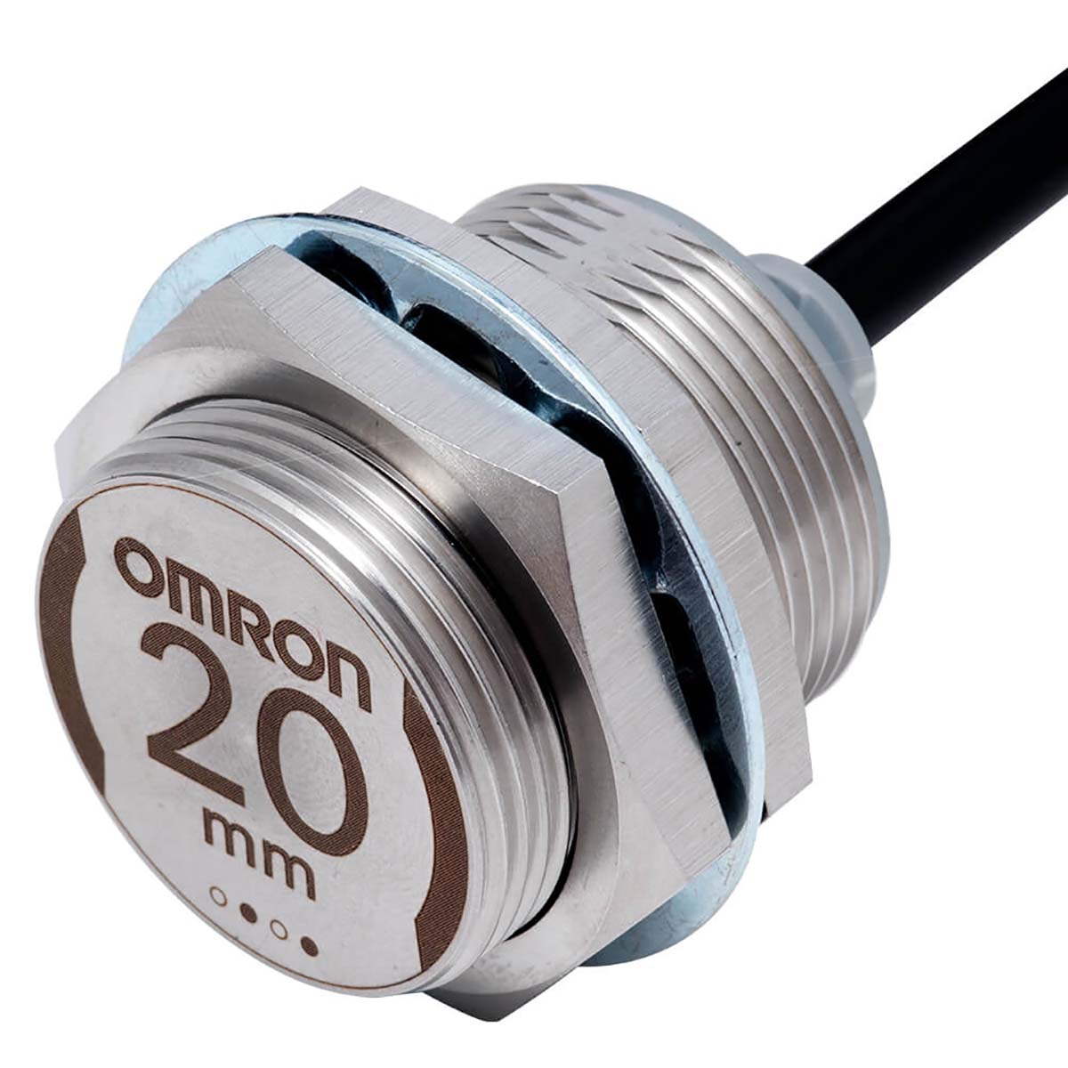 Omron Inductive Threaded Barrel Proximity Sensor, M30, 20 mm Detection, NPN NO, 10 → 30 V dc