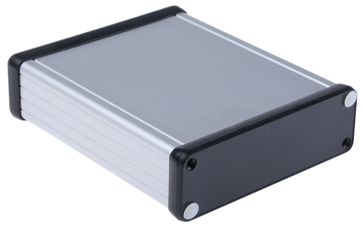 Hammond 1455 Clear Anodised Aluminium Enclosure, 120 x 103 x 31mm