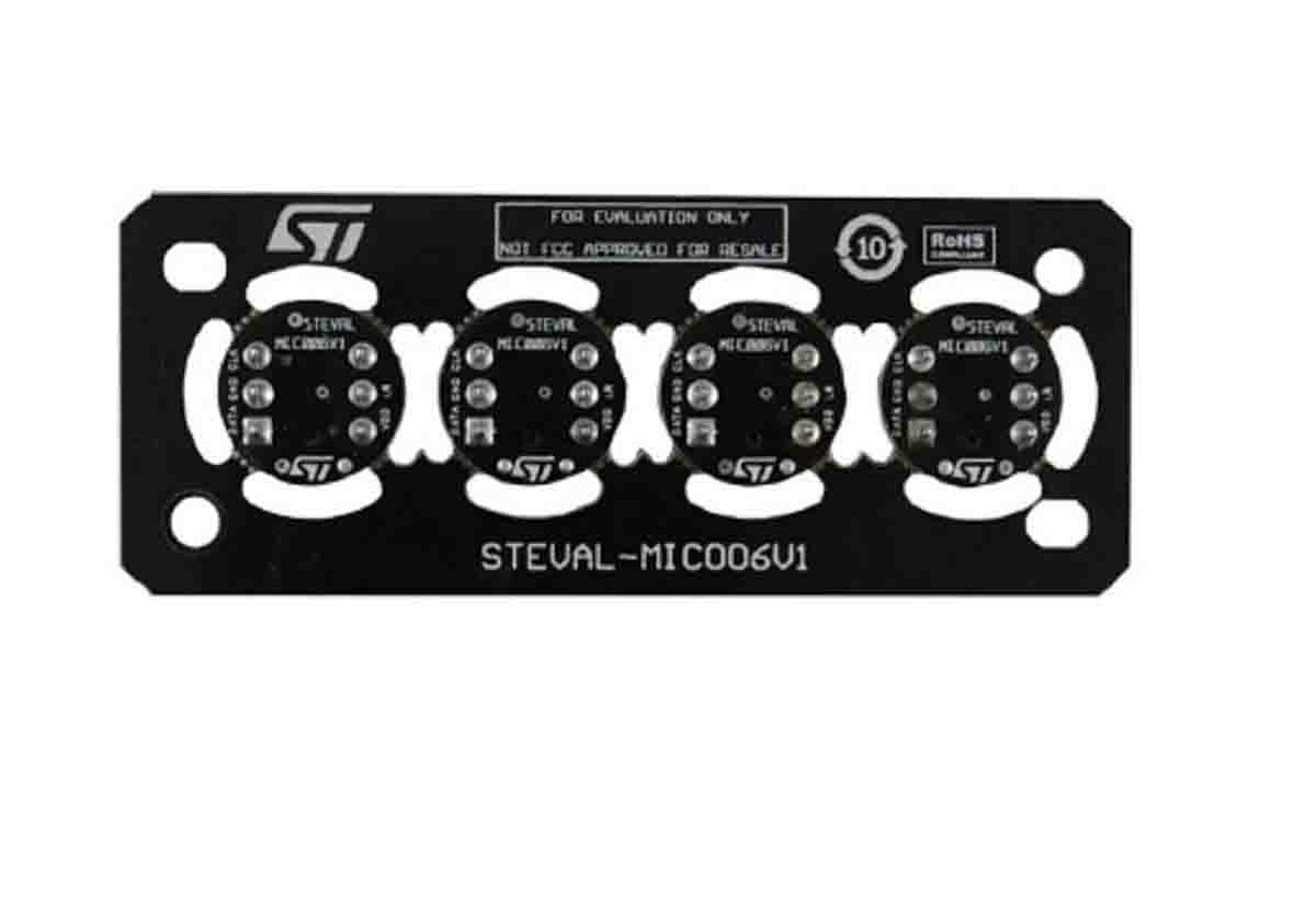 STMicroelectronics STEVAL-MIC006V1, Microphone coupon board Daughter Board for X-NUCLEO-CCA02M2 for MP23DB01HP