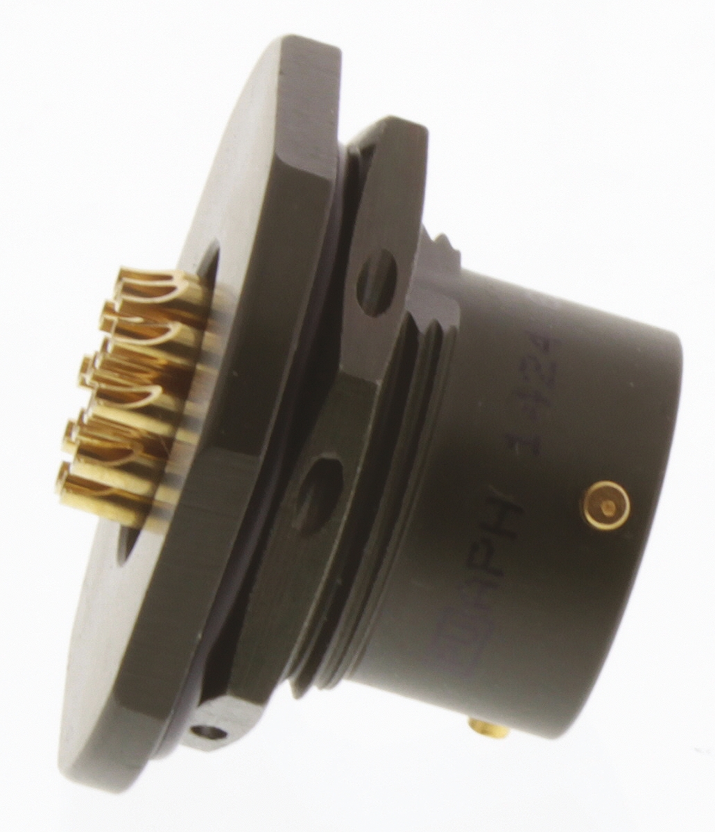 Amphenol Limited, 62GB 14 Way Panel Mount MIL Spec Circular Connector Receptacle, Socket Contacts,Shell Size 12,