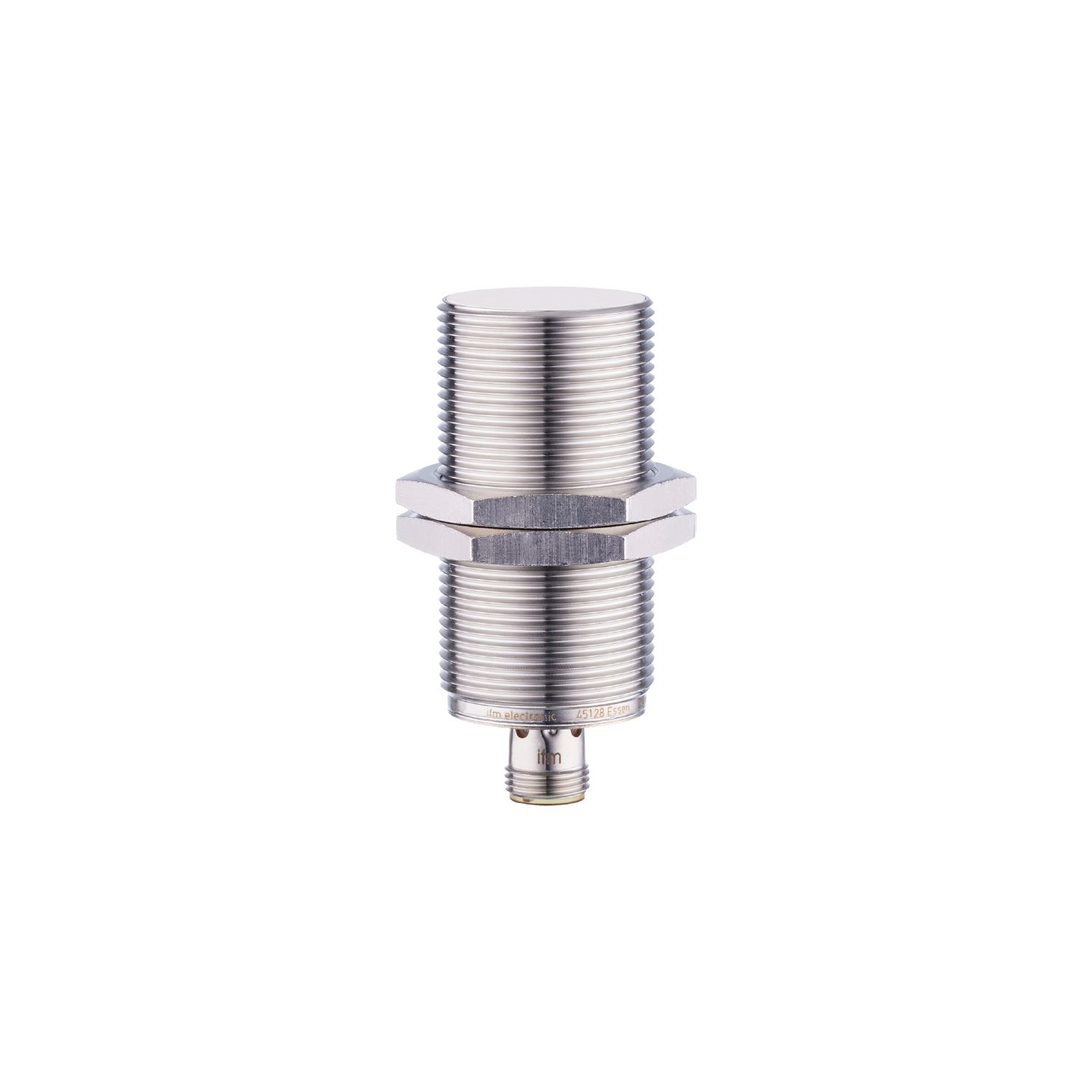 ifm electronic Inductive Threaded Barrel Proximity Sensor, M30, 10 mm Detection, PNP NO, 10 → 36 V dc