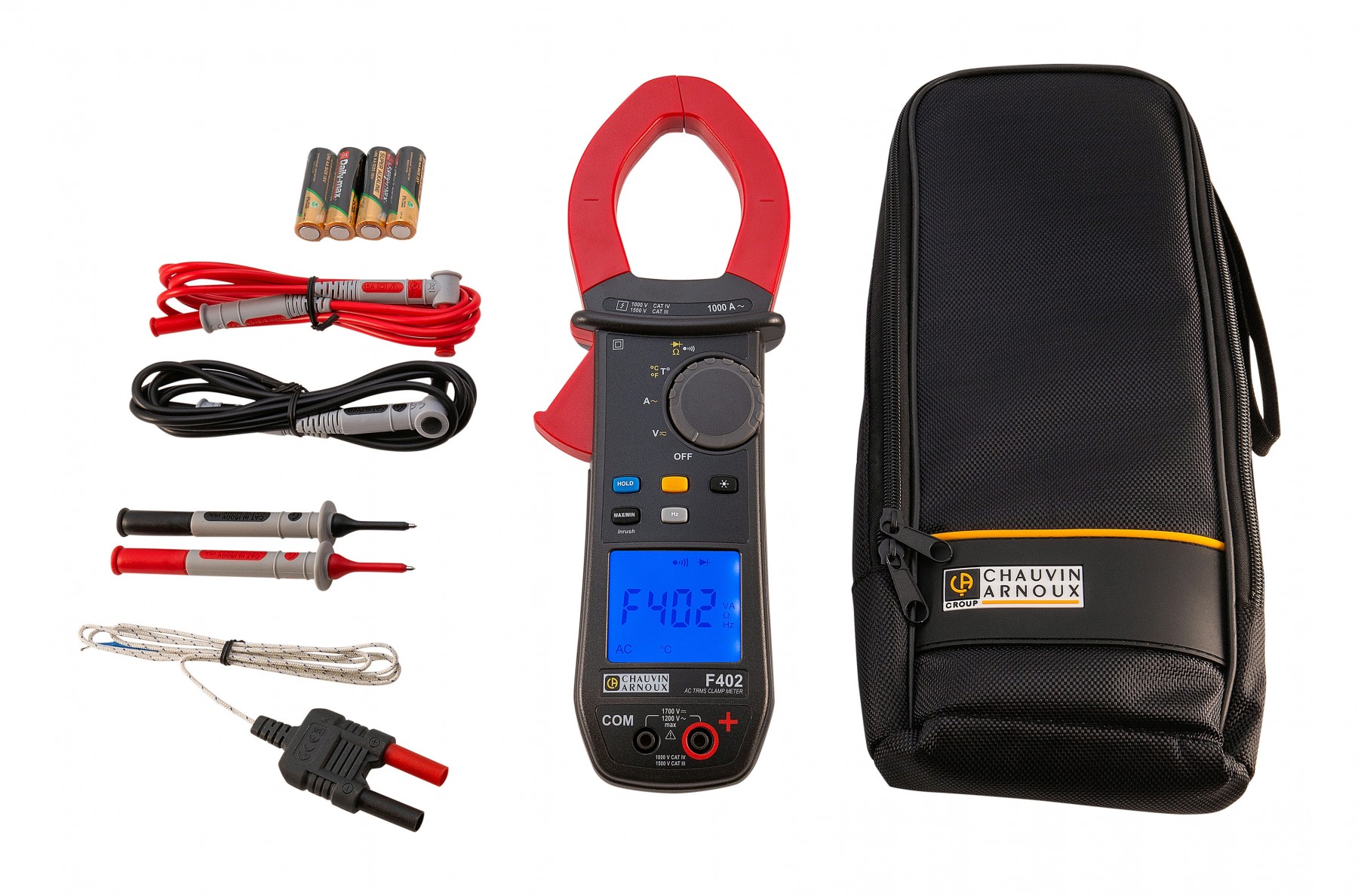 Chauvin Arnoux F402 Clamp Meter, Max Current 1000A ac CAT III 1500V