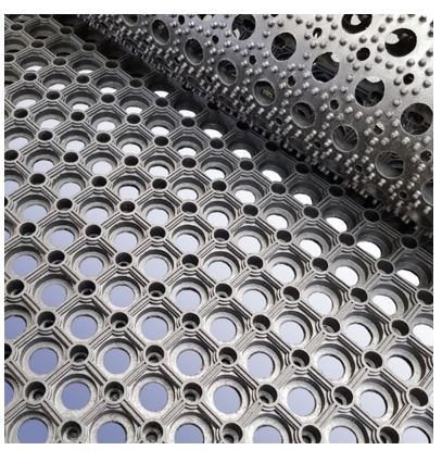 RS PRO Anti-Slip, Entrance Mat, Holes, Indoor Use, Black, 300mm 1m 23mm