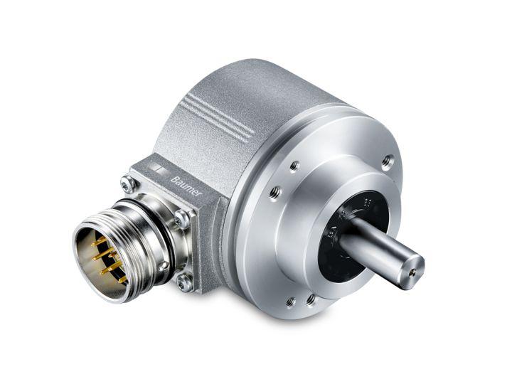 Baumer 8 → 30V dc 2500 Pulse Optical Encoder with a 10 mm Solid Shaft, Flange Mount, Connector