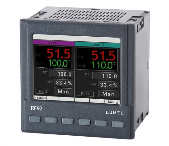 Lumel RE92 Panel Mount Controller, 96 x 96 x 100mm, 6 Output, 83 → 253 V ac/dc Supply Voltage
