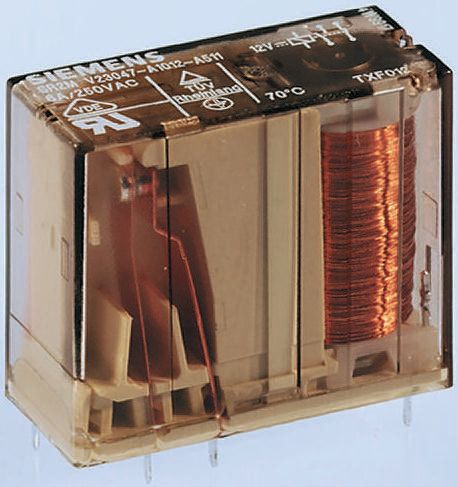 TE Connectivity PCB Mount Force Guided Relay, 5V dc Coil Voltage, 2 Pole, DPDT