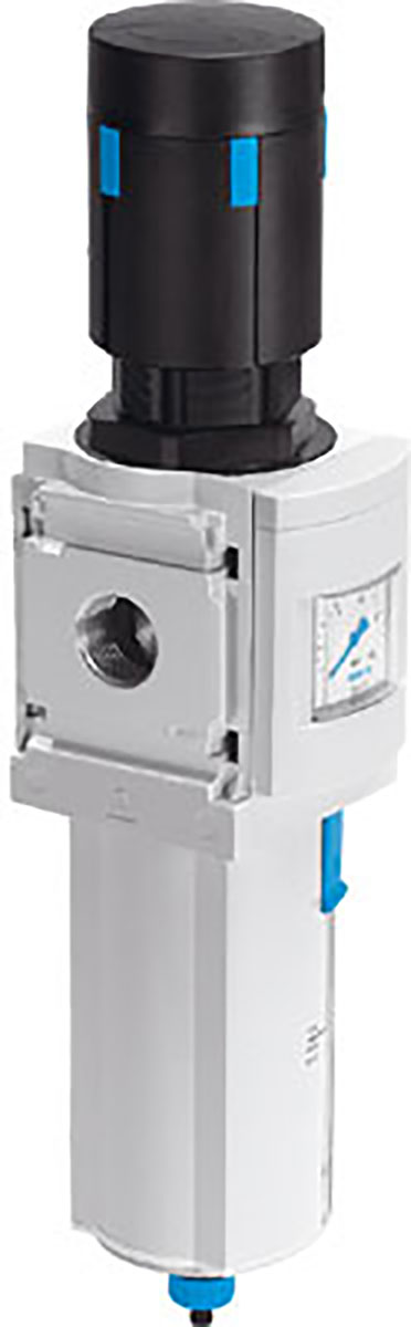 Festo MS6-LFR Metal Filter Regulator, 5μm, G 1/2, Manual, 10 bar, 530338