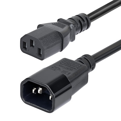 StarTech.com Straight IEC C13 Straight IEC C14 Power Cord, 4.5mPXT