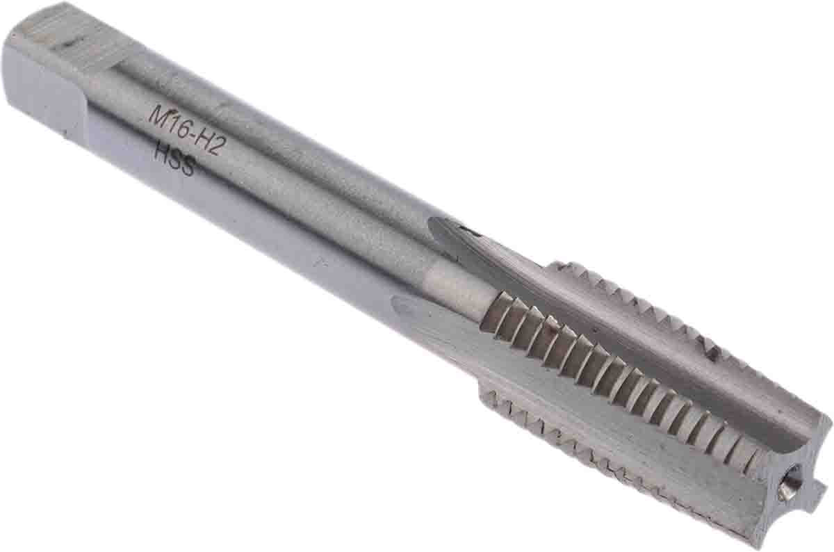 RS PRO Threading Tap HSS 1-Piece 2mm Pitch Metric Standard Hand Tap M16 Thread
