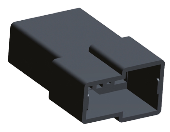 TE Connectivity, AMP FASTIN-FASTON 2 Way Nylon 66 Crimp Terminal Housing, 6.35mm Tab Size, Natural