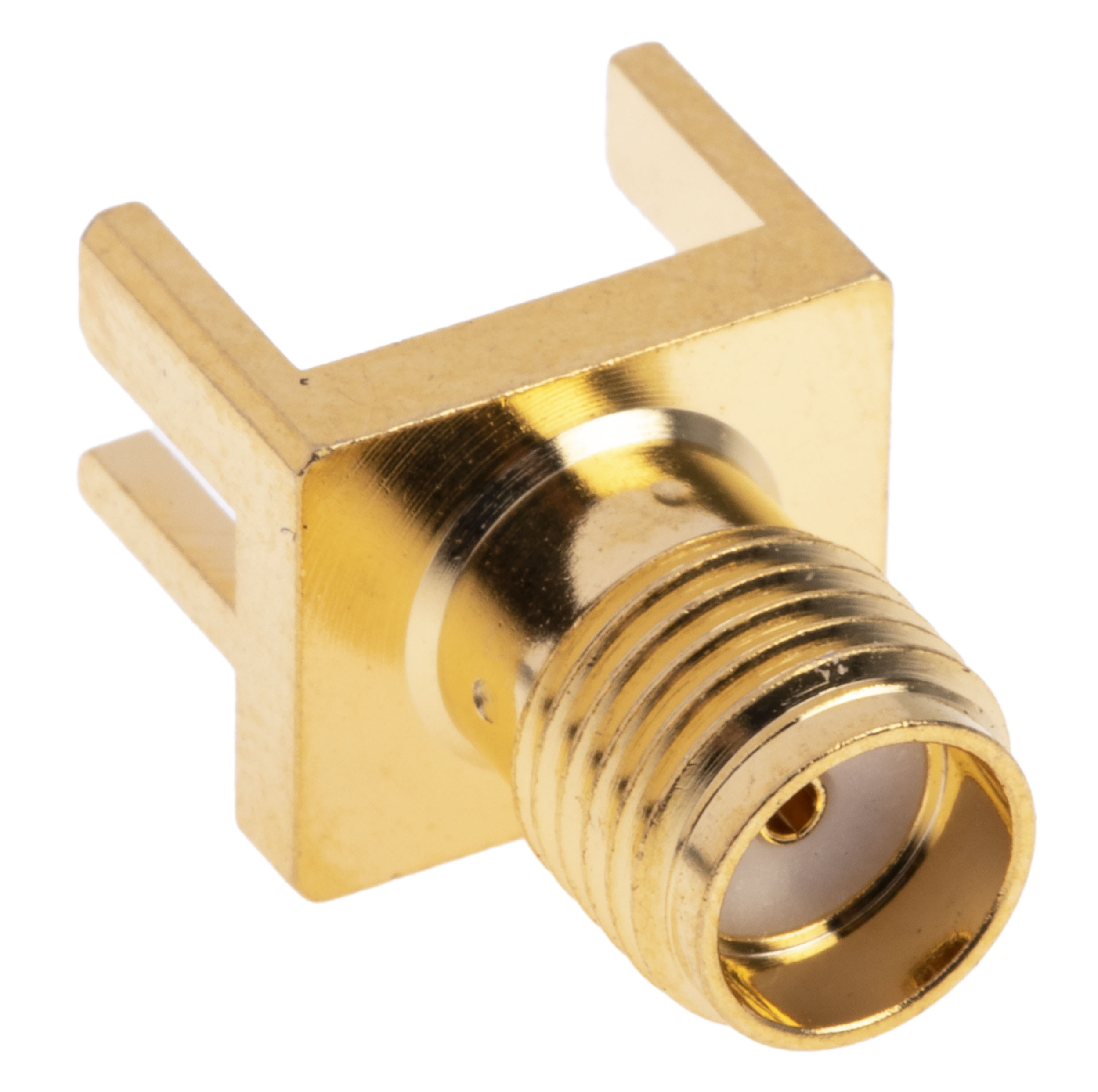 RS PRO, Jack Edge Mount SMA Connector, 50Ω, Solder Termination, Straight Body