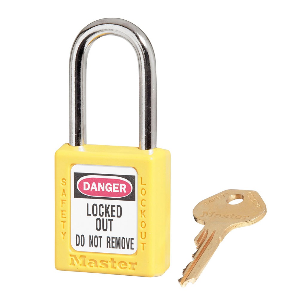 Master Lock Yellow 1-Lock Safety Padlocks
