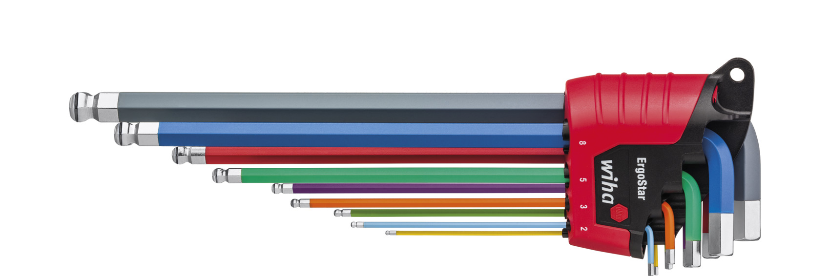 Wiha 9 piece L Shape Metric Hex Key Set, 1.5 → 10mm