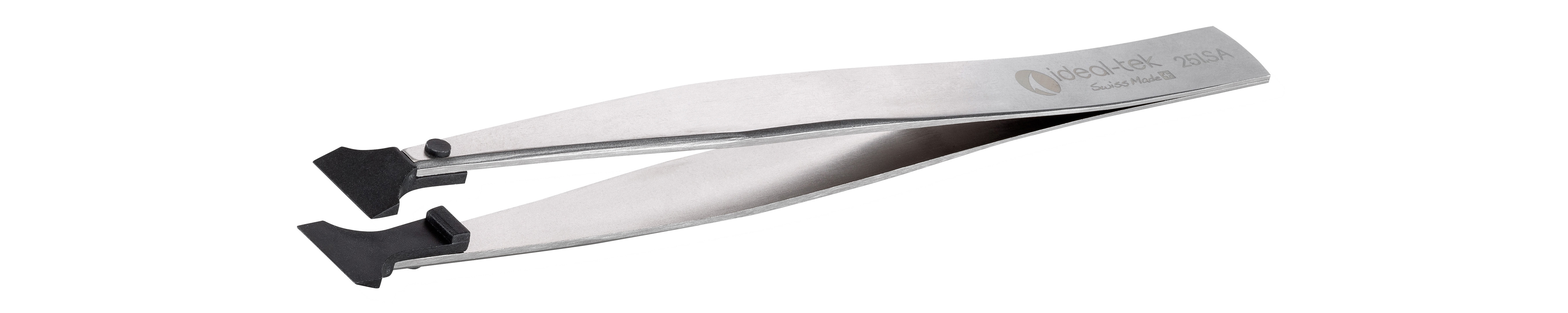 ideal-tek 115 mm, Stainless Steel, Straight, ESD Tweezers