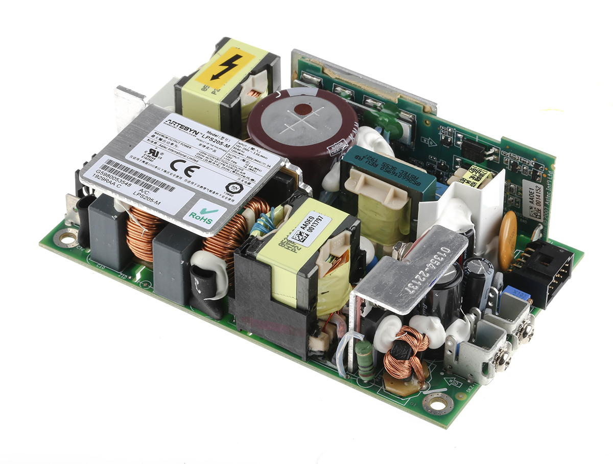 Artesyn Switching Power Supply, LPS205-M, 24V dc, 10.4A, 125W, 1 Output, 120 → 300 V dc, 90 → 264 V ac