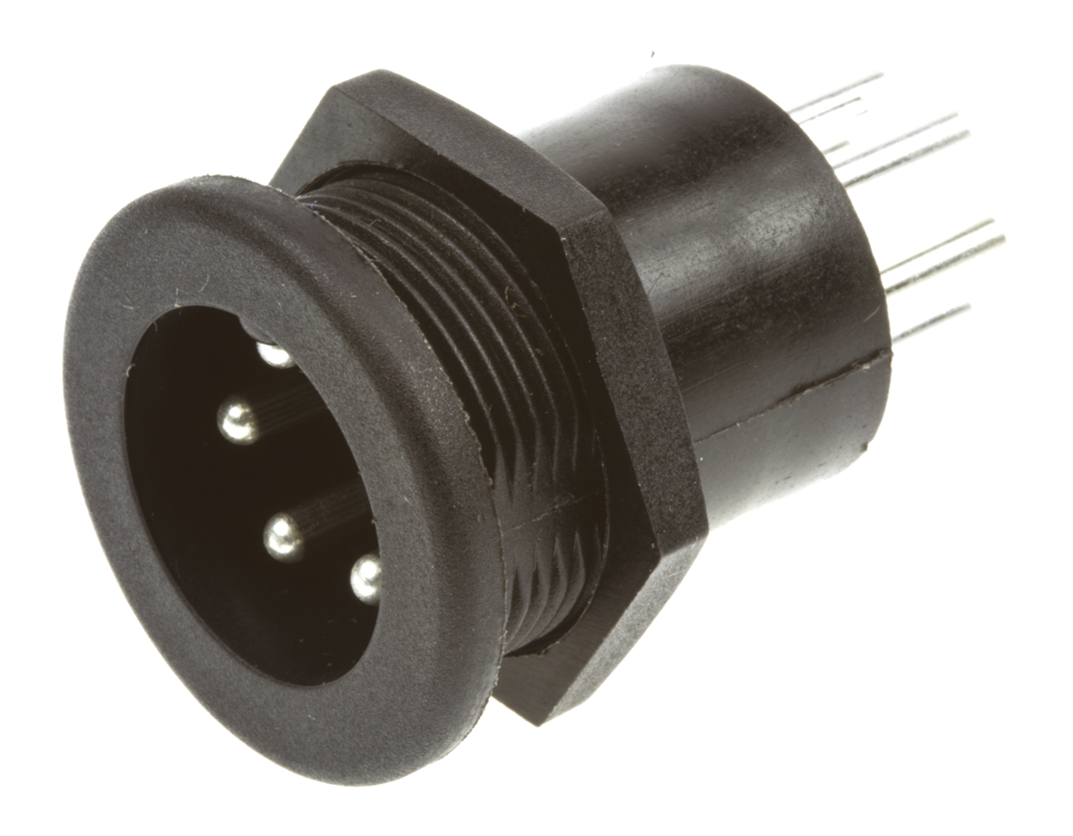 Bulgin Power Connector Panel Mount, Solder Termination, 3A, 50 V ac