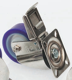 LAG Braked Swivel Castor Wheel, 250kg Capacity, 125mm Wheel