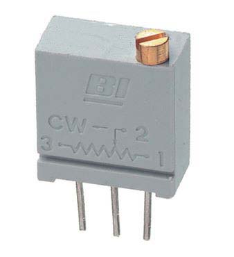 10kΩ, Through Hole Trimmer Potentiometer 0.5W Top Adjust TT ElectronicsBI, 67