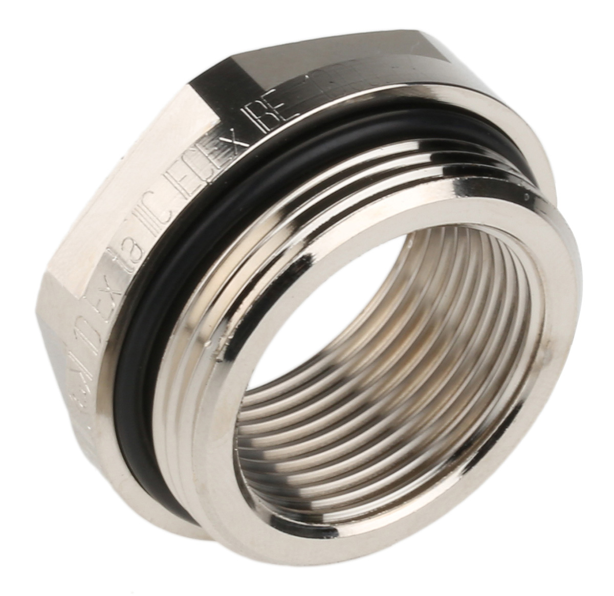 Lapp Cable Gland Adaptor, M32 Exterior Thread, M25 Interior Thread, Nickel Plated Brass, SKINDICHT Series