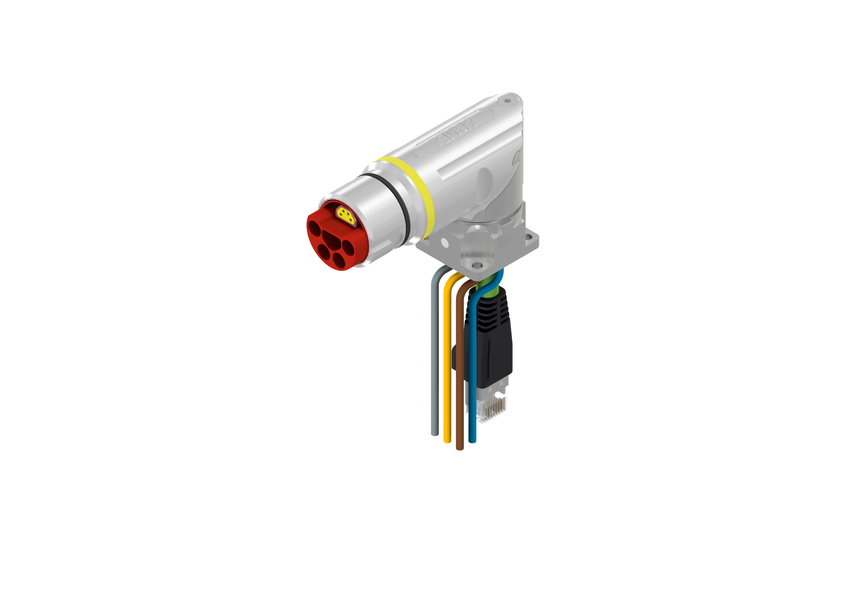 CONEC Connector, 9 Contacts, Panel, B23 Connector, Socket, Male/Female, IP65, IP67, 58-22 Series