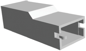 TE Connectivity, Positive Lock .250 Mk I 1 Way Crimp Terminal Housing