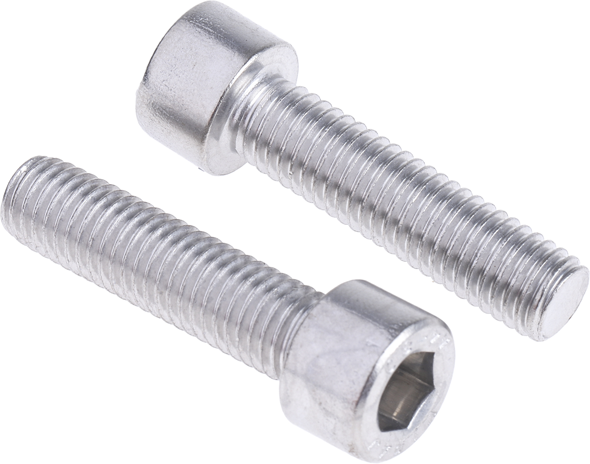 RS PRO Stainless Steel Hex Socket Cap Screw, DIN 912, M10 x 40mm