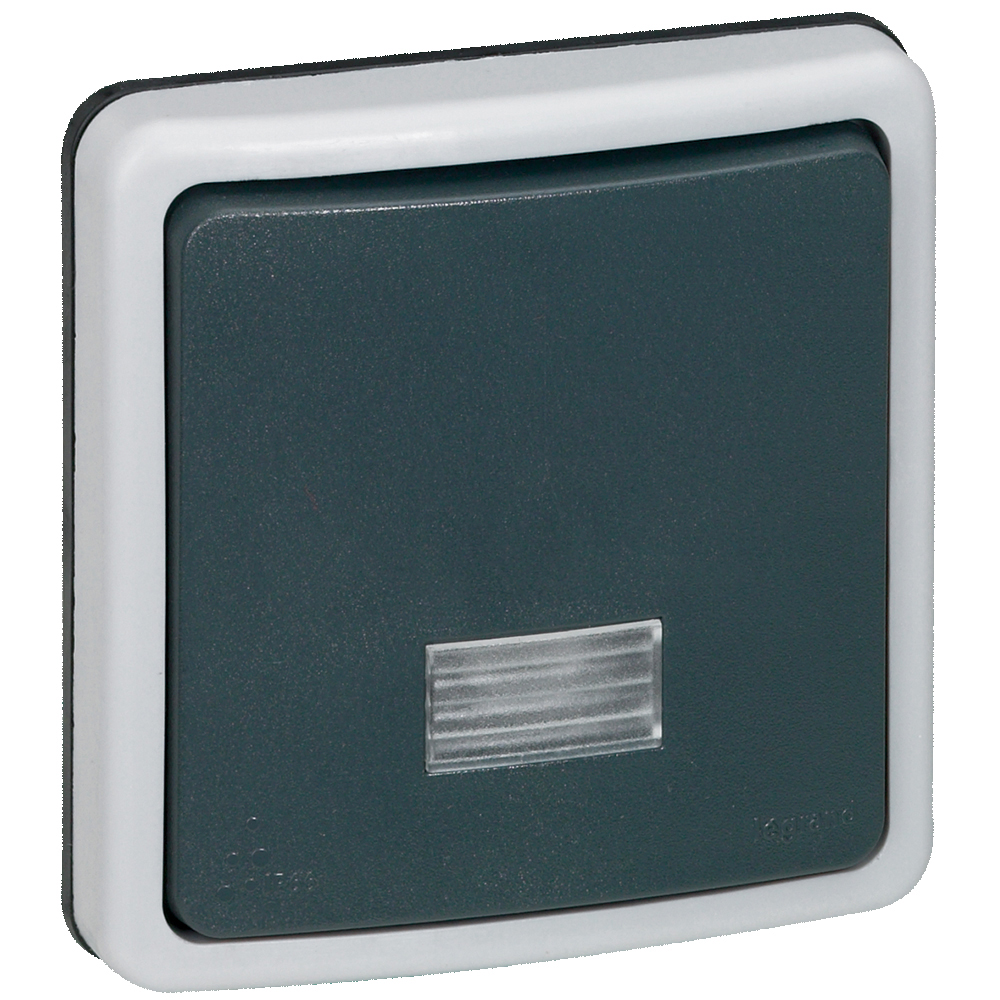Legrand Grey Push Button Light Switch, 1 Way