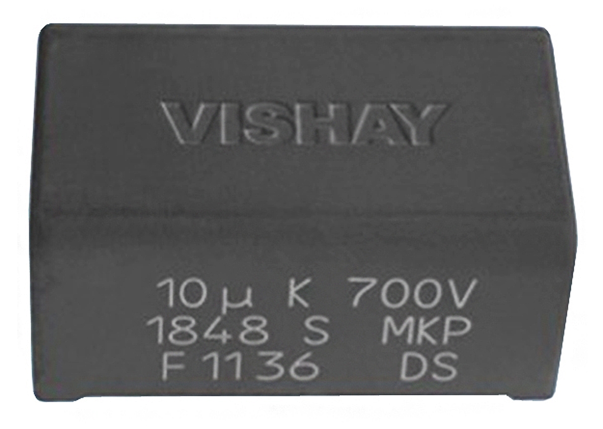 Vishay MKP1848S DC-Link Polypropylene Film Capacitor, 700V dc, ±5%, 15μF, Through Hole