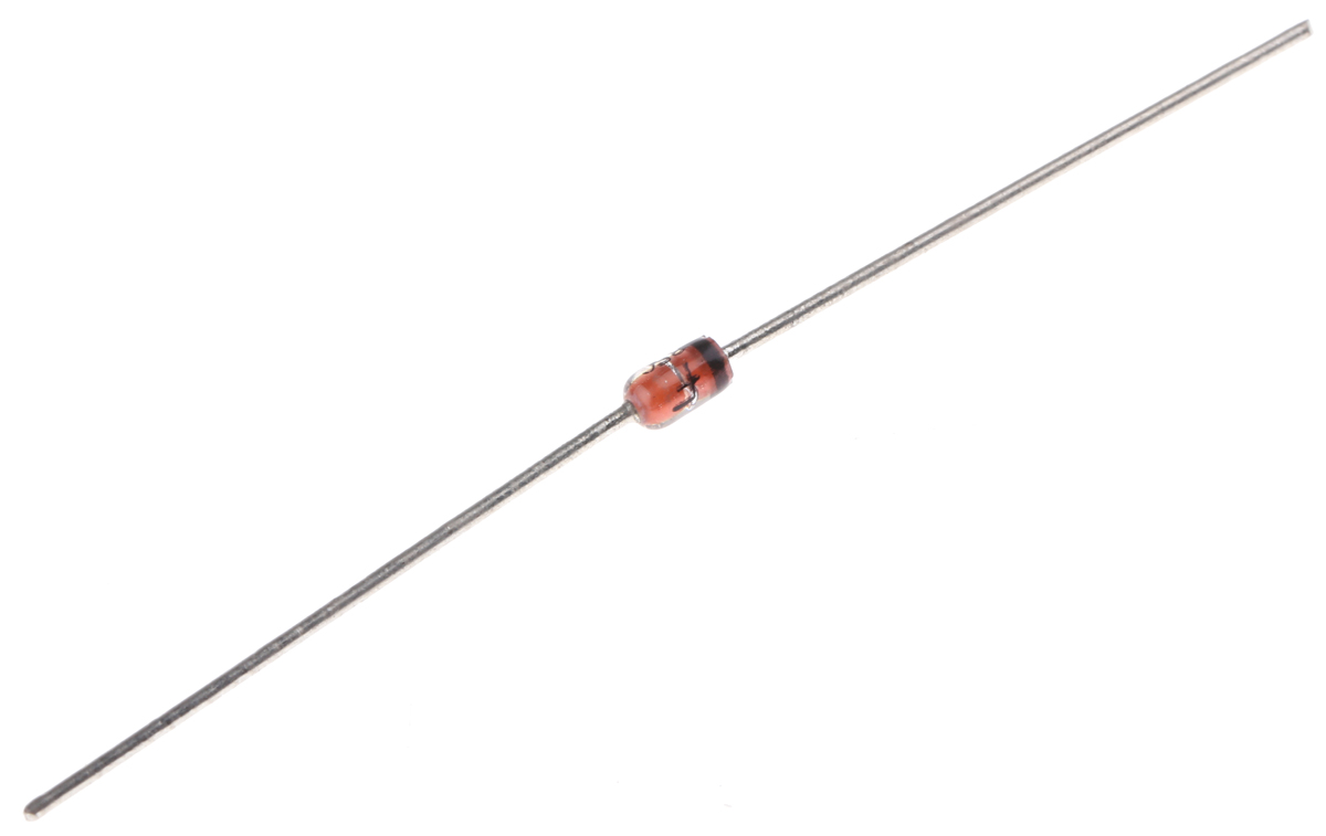 onsemi, 15V Zener Diode 5% 1 W Through Hole 2-Pin DO-41